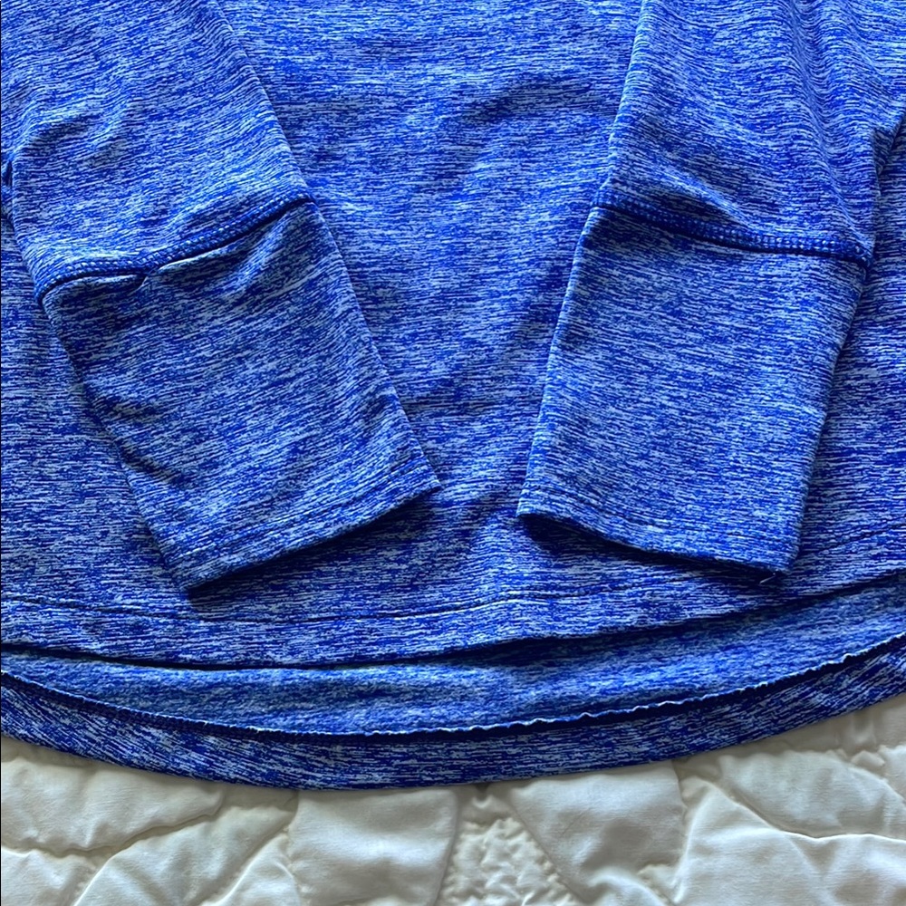 Tangerine Blue Pullover with Yellow Accent - Picture 4 of 10